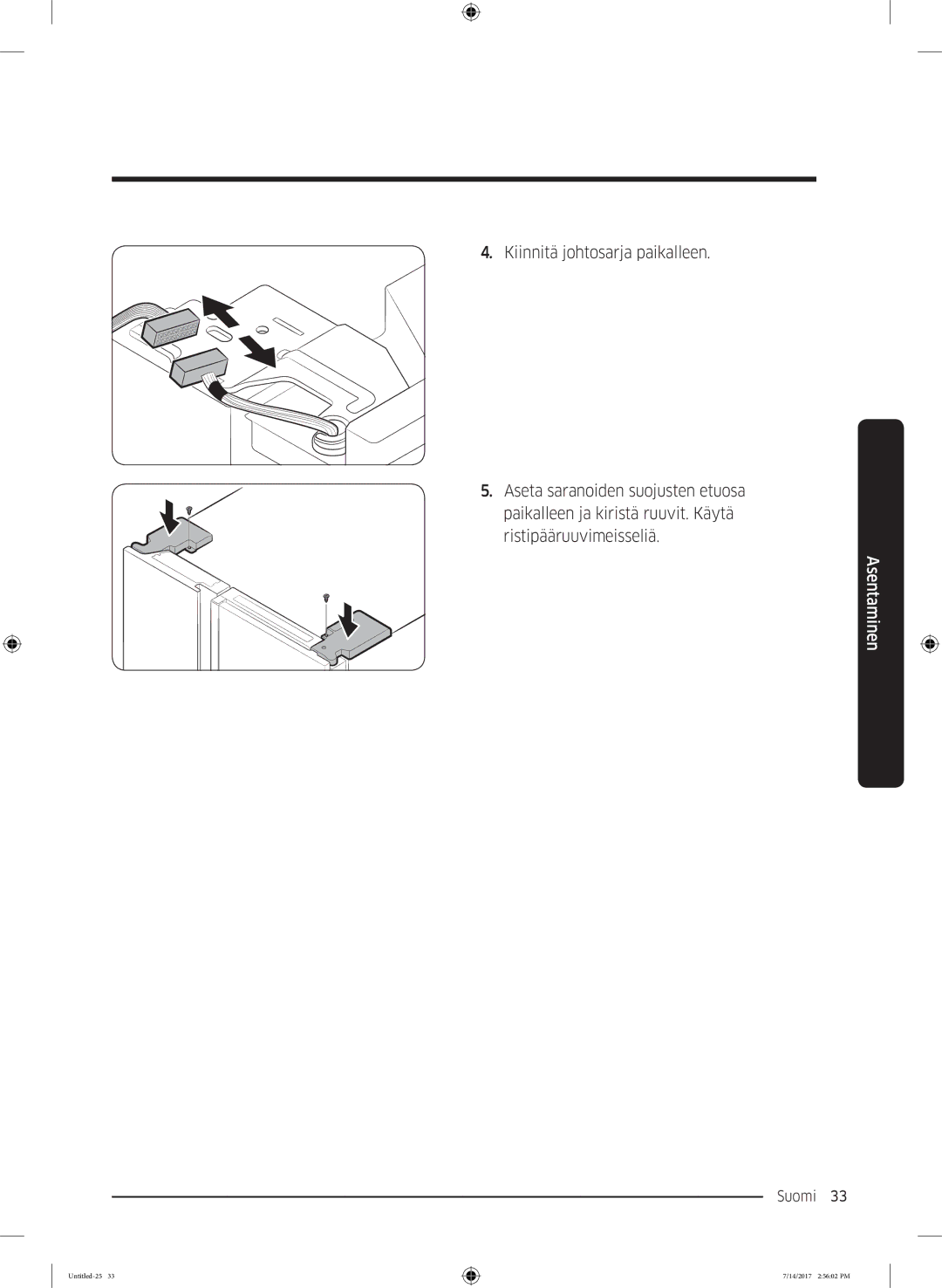 Samsung RH58K6697SL/EE manual Suomi 33  